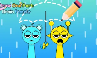 Draw One Part Brain Puzzle
