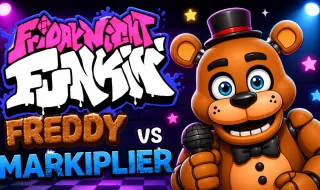 FNF Markiplier vs Freddy Sings Bite