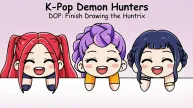 PLay K-Pop Demon Hunters DOP: Finish Drawing the Huntrix now!