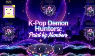 K-Pop Demon Hunters: Paint by Numbers