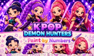K-Pop Demon Hunters: Paint by Numbers