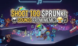 Shoot 100 Sprunki: Sounds from Memes