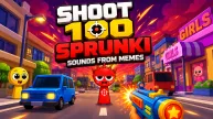 Shoot 100 Sprunki: Sounds from Memes