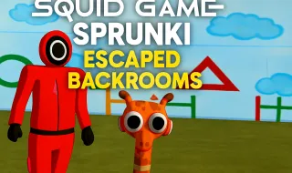Squid Game Sprunki Escaped Backrooms